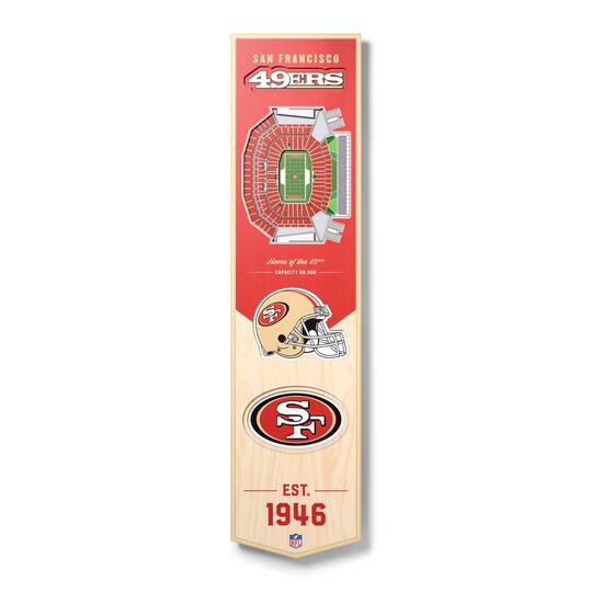 3D StadiumView 8" x 32" Banner By Youthefan in San Francisco 49Ers | Michaels®
